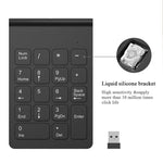 18키 2.4GHz 미니 USB 숫자 키패드, 무선 블랙