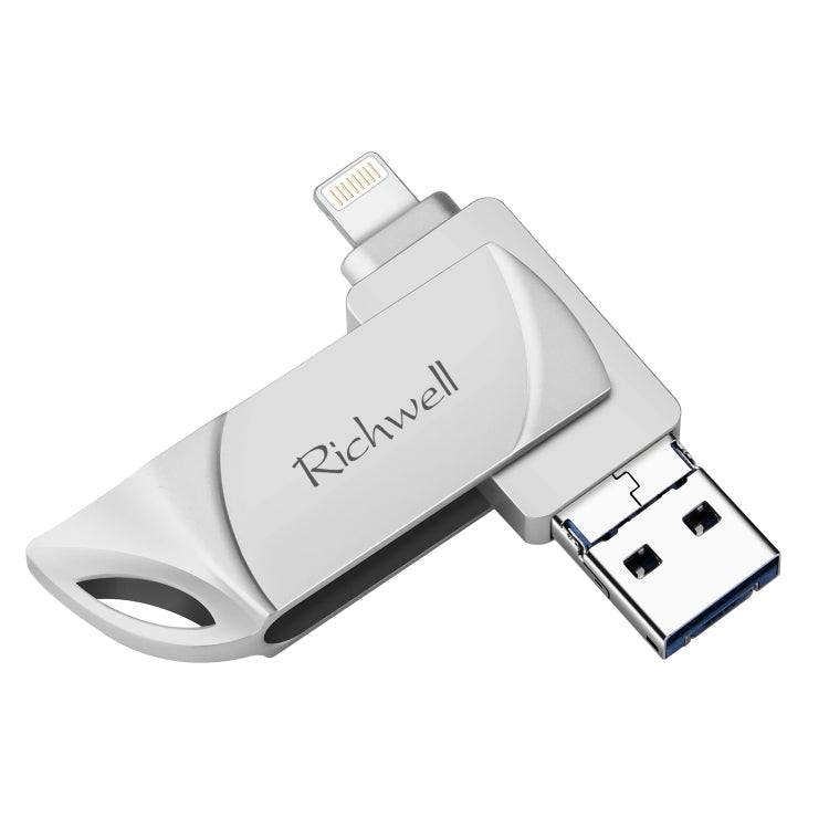 Richwell DXZ64 USB 플래시 디스크 64G 3-in-1 Micro USB + 8핀 + USB 3.0 호환 iPhone & IOS