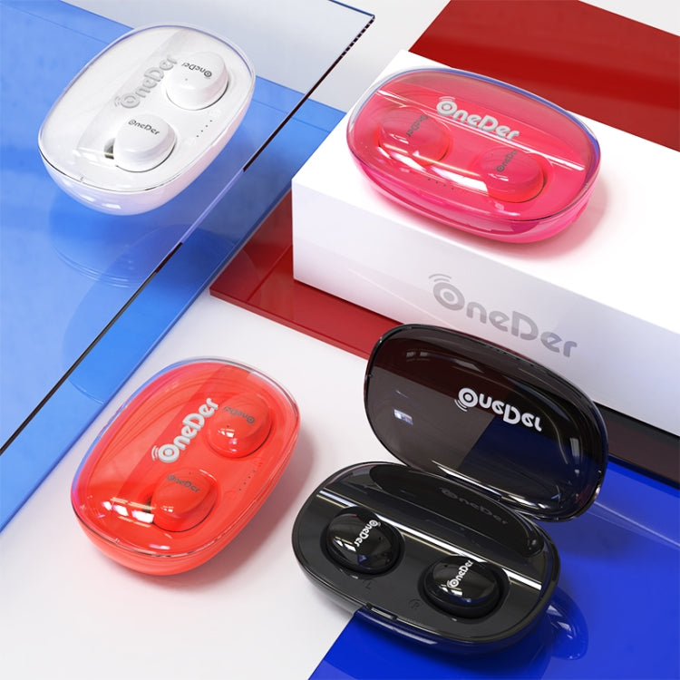 OneDer W12 방수 IPX5 HD 스테레오 사운드 TWS 블루투스 무선 이어폰
