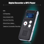 SK-012 8GB 음성 녹음기 USB 전문 디지털 오디오 WAV MP3 플레이어 VAR 기능 포함, SK-012 8GB