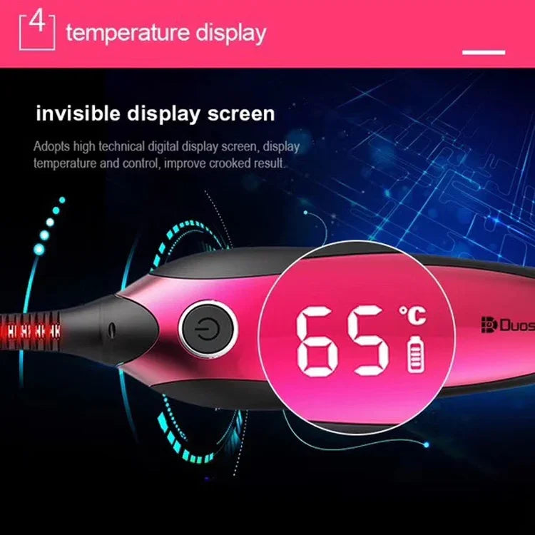 Duosi DY-102 휴대용 펜 스타일 전기 가열 롱래스팅 아이언 속눈썹 컬러 USB 충전식 전기 가열 메이크업 컬링 클립