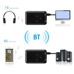 JDEX-TX10 무선 2-in-1 3.5mm 블루투스 4.2 오디오 리시버 및 트랜스미터 어댑터, JDEX-TX10