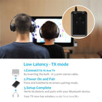 JDEX-TX10 무선 2-in-1 3.5mm 블루투스 4.2 오디오 리시버 및 트랜스미터 어댑터, JDEX-TX10