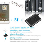 JDEX-TX10 무선 2-in-1 3.5mm 블루투스 4.2 오디오 리시버 및 트랜스미터 어댑터, JDEX-TX10