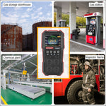 WINTACT WT8811 복합 가스 모니터 LCD 디스플레이 충전식 다기능 4-in-1 가연성 O2 H2S CO 가스 센서 음광 진동 알람