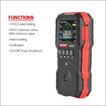 WINTACT WT8811 복합 가스 모니터 LCD 디스플레이 충전식 다기능 4-in-1 가연성 O2 H2S CO 가스 센서 음광 진동 알람
