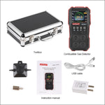 WINTACT WT8811 복합 가스 모니터 LCD 디스플레이 충전식 다기능 4-in-1 가연성 O2 H2S CO 가스 센서 음광 진동 알람