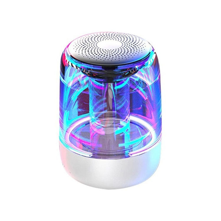 C7 블루투스 5.0 스피커 투명 LED 발광 서브우퍼 TWS 6D 서라운드 HIFI 스테레오 쿨 오디오, C7