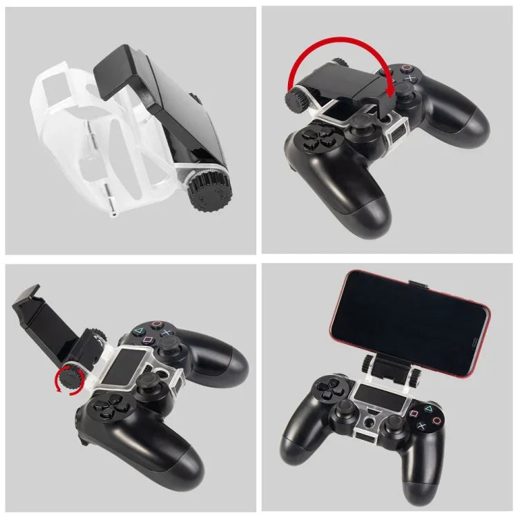 DOBE 조절식 스마트 휴대폰 클램프 홀더 PS4/Slim/Pro 컨트롤러용, TP4-016B