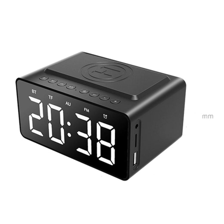 AEC BT508 무선 충전 블루투스 스피커 LED 알람 시계 보조 배터리 3-in-1 스피커