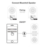 BT628 10W 휴대용 TWS 투명 블루투스 스피커 자석 연결 베이스 포함 아웃도어 스테레오 베이스 서브우퍼