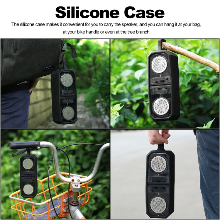 BT628 10W 휴대용 TWS 투명 블루투스 스피커 자석 연결 베이스 포함 아웃도어 스테레오 베이스 서브우퍼