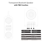 BT628 10W 휴대용 TWS 투명 블루투스 스피커 자석 연결 베이스 포함 아웃도어 스테레오 베이스 서브우퍼