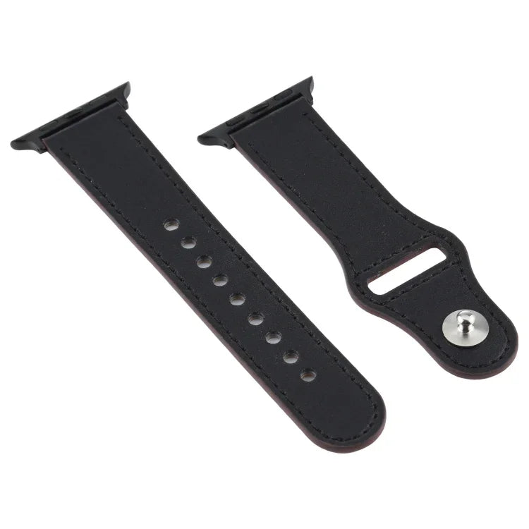 애플 워치 3 / 2 / 1 세대 38mm 범용 버클 가죽 스트랩, 애플 워치 시리즈 8&7 41mm / SE 2&6&SE&5&4 40mm / 3&2&1 38mm용, 애플 워치 시리즈 7 41mm / 6 & SE & 5 & 4 40mm / 3 & 2 & 1 38mm용