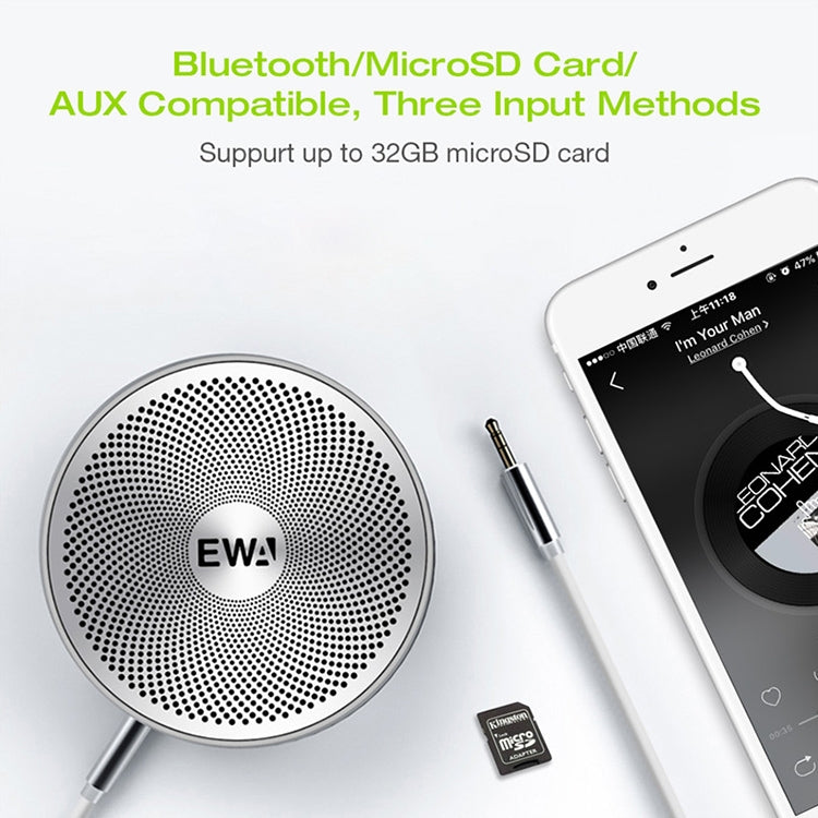 EWA A2 Pro 메탈 스피커 아웃도어 방수 블루투스 사운드 베이스 스피커