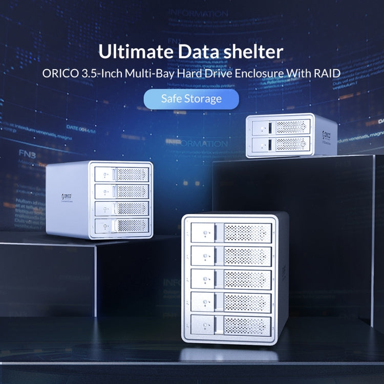 ORICO 9528RU3 3.5인치 외장 하드 드라이브 인클로저 RAID 지원