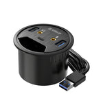 ORICO DESK-2U1C 데스크탑 전원 그로멧 다기능 허브