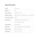 ORICO DESK-2U1C 데스크탑 전원 그로멧 다기능 허브