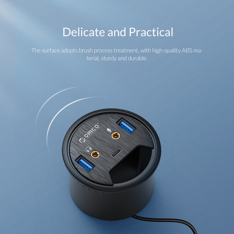 ORICO DESK-2U1C 데스크탑 전원 그로멧 다기능 허브