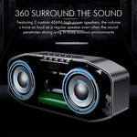 M5 쿨 올빼미 디자인 블루투스 스피커 LED 플래시 무선 라우드스피커 FM 라디오 알람 시계 TF 카드