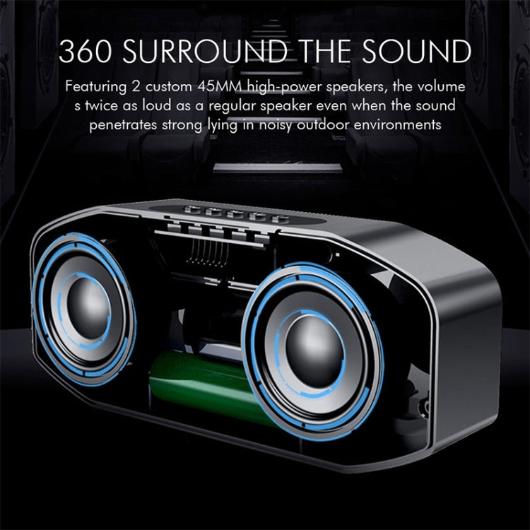 M5 쿨 올빼미 디자인 블루투스 스피커 LED 플래시 무선 라우드스피커 FM 라디오 알람 시계 TF 카드