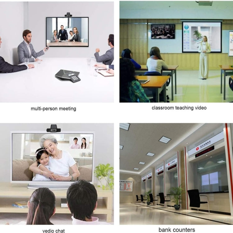 HXSJ A870 웹캠 HD 480P PC 카메라, 흡음 마이크 포함, Skype용 안드로이드 TV 회전 가능한 컴퓨터 카메라 USB 웹캠, 480P