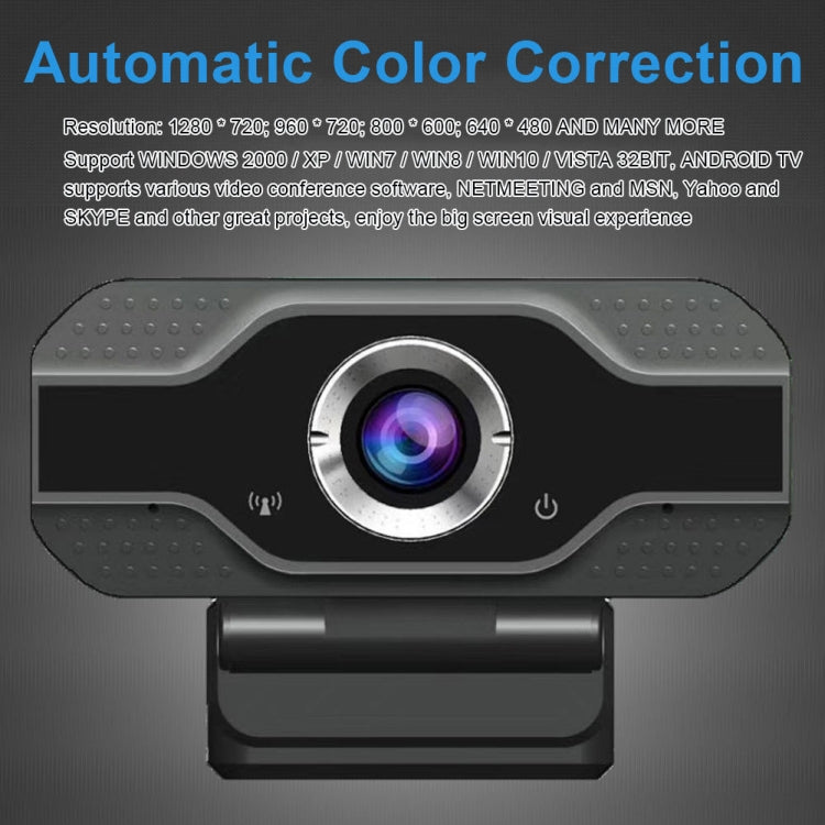 HD 1080P 웹캠, 내장 마이크 포함 스마트 웹 카메라 USB 스트리밍 뷰티 라이브 카메라, 컴퓨터 및 안드로이드 TV용