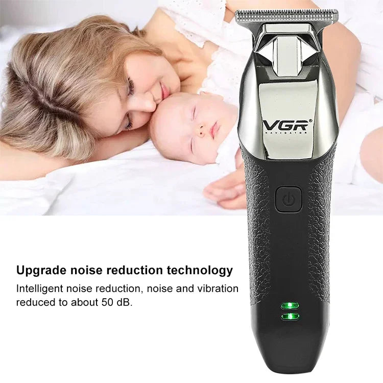 VGR V-171 5W USB 휴대용 푸시 화이트 전기 이발기, V-171