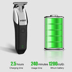 VGR V-171 5W USB 휴대용 푸시 화이트 전기 이발기, V-171