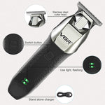 VGR V-171 5W USB 휴대용 푸시 화이트 전기 이발기, V-171