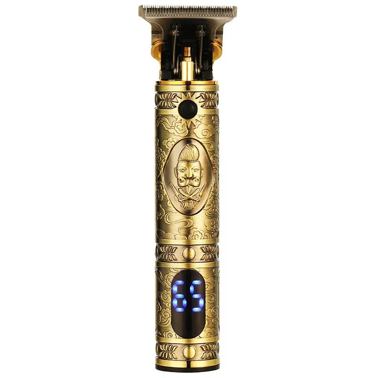 VGR V-228 5W USB 복고풍 조각 헤어 클리퍼 LED 디지털 디스플레이, V-228 (브론즈), V-228 (실버)