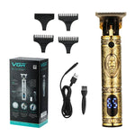 VGR V-228 5W USB 복고풍 조각 헤어 클리퍼 LED 디지털 디스플레이, V-228 (브론즈), V-228 (실버)