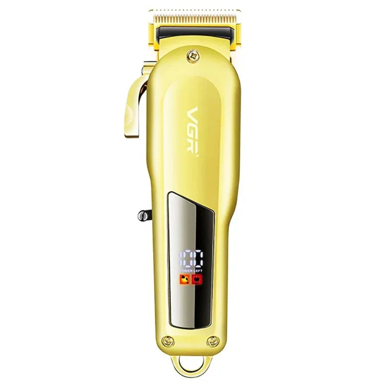 VGR V-278 10W USB 금속 전기 이발기 LED 디지털 디스플레이, V-278 (골드), V-278 (실버)
