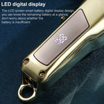 VGR V-278 10W USB 금속 전기 이발기 LED 디지털 디스플레이, V-278 (골드), V-278 (실버)