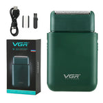 VGR V-390 5W USB 휴대용 왕복식 전기 면도기, V-390 (블랙), V-390 (그린)
