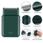 VGR V-390 5W USB 휴대용 왕복식 전기 면도기, V-390 (블랙), V-390 (그린)