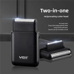 VGR V-390 5W USB 휴대용 왕복식 전기 면도기, V-390 (블랙), V-390 (그린)