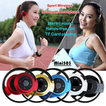 NVAHVA MP3 플레이어 블루투스 헤드폰, 무선 스포츠 헤드셋 MP3 플레이어 FM 라디오 포함, 스테레오 이어폰 TF 카드 MP3 최대 32GB, mini-503 블루, mini-503 골드, mini-503 블랙, mini-503 레드