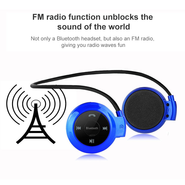 NVAHVA MP3 플레이어 블루투스 헤드폰, 무선 스포츠 헤드셋 MP3 플레이어 FM 라디오 포함, 스테레오 이어폰 TF 카드 MP3 최대 32GB, mini-503 블루, mini-503 골드, mini-503 블랙, mini-503 레드