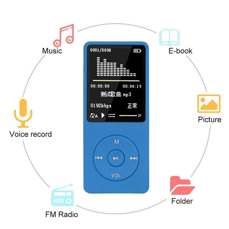 패션 휴대용 LCD 스크린 FM 라디오 비디오 게임 영화 MP3 MP4 플레이어 미니 워크맨, 4GB, 8GB