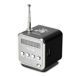 FM 미니 다기능 라디오 USB 노트북 스피커 TV 휴대폰 지원 SD/TF 카드 MP3 음악 플레이어 휴대용 스피커