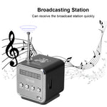 FM 미니 다기능 라디오 USB 노트북 스피커 TV 휴대폰 지원 SD/TF 카드 MP3 음악 플레이어 휴대용 스피커