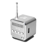 FM 미니 다기능 라디오 USB 노트북 스피커 TV 휴대폰 지원 SD/TF 카드 MP3 음악 플레이어 휴대용 스피커