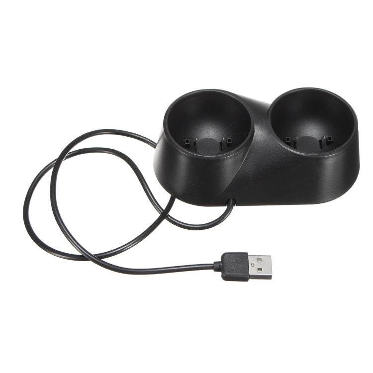 VR 컨트롤러 충전기 듀얼 USB 도크 게임 충전 스테이션 스탠드, PS4 PSVR 무브 도구용