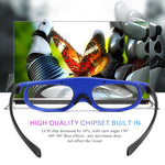범용 배터리 DLP 액티브 셔터 3D 안경 96-144Hz, XGIMI Optoma Acer Viewsonic 홈 시어터 프로젝터 3D TV용