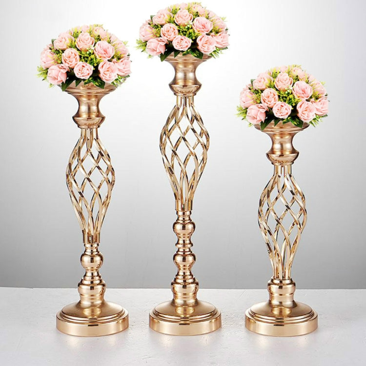 금도금 단조 철 촛대 창문 웨딩 소품 장식, 40cm, 48cm, 54cm