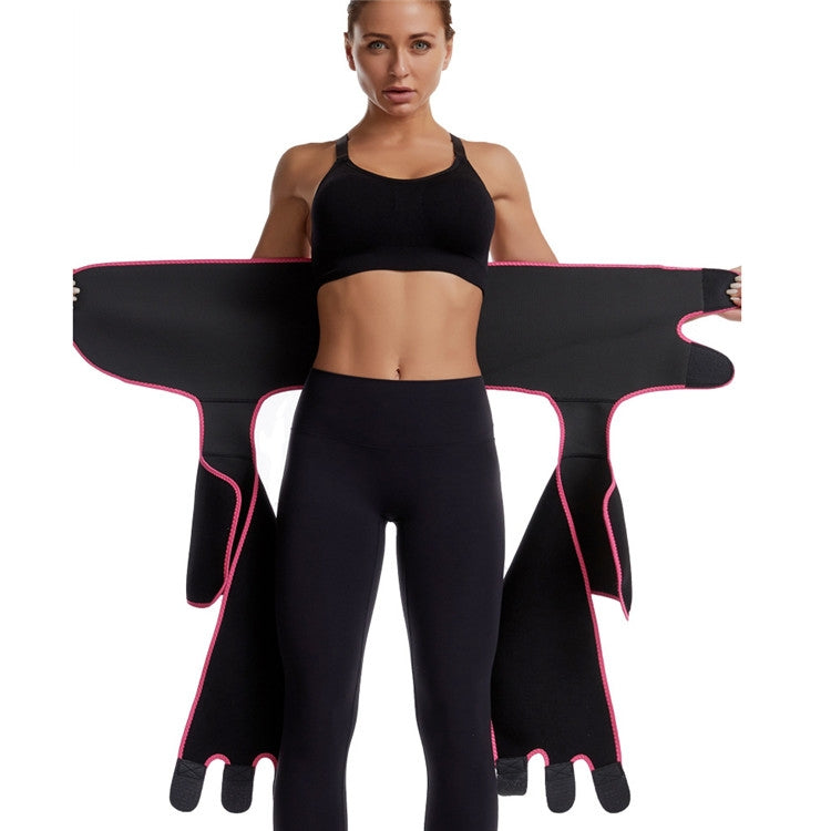 3-in-1 힙 벨트 거들 운동 보디빌딩 조절 가능한 일체형 허리 거들, S/M, L/XL