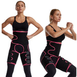 3-in-1 힙 벨트 거들 운동 보디빌딩 조절 가능한 일체형 허리 거들, S/M, L/XL