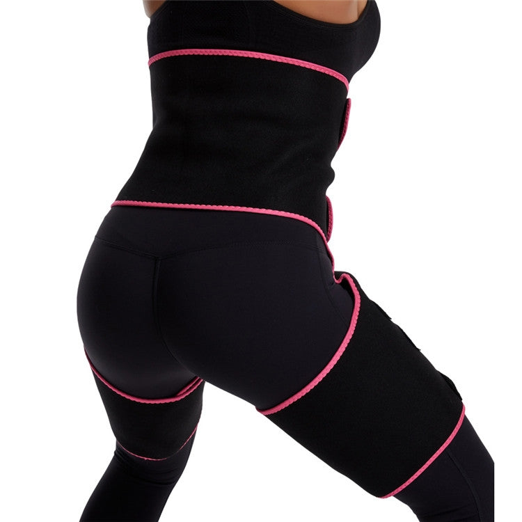 3-in-1 힙 벨트 거들 운동 보디빌딩 조절 가능한 일체형 허리 거들, S/M, L/XL