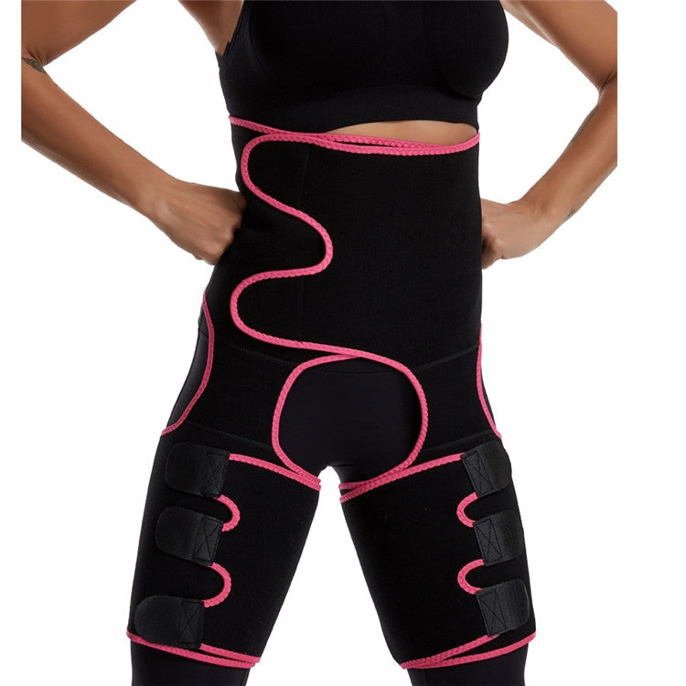 3-in-1 힙 벨트 거들 운동 보디빌딩 조절 가능한 일체형 허리 거들, S/M, L/XL